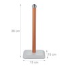 Relaxdays Standing Kitchen Roll Holder, Stainless Steel, Paper Roll Holder