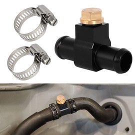 MOTOQUEEN Replace for 92500-AR000 & 92500-JK20A Heather Hose Connector Fits for Nissan Z33 350z Z34 370z Infiniti G35 G37 Coolant Bleeder Port with 2PCS Adapter