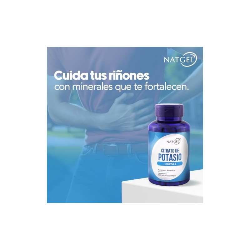 Citrato de Potasio + Omega 3 Cápsulas de 700mg