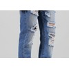 Liuhond Men's Ripped Distressed Destroyed Straight Fit Washed Denim Jeans
