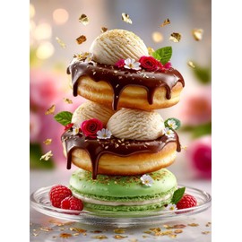 CALVENDO Puzzle Sweet Bliss - Donuts and ice Cream | Size