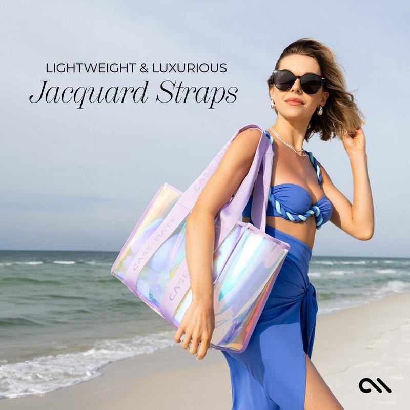 Beach Tote With Phone Pouch:_Soap Bubble™