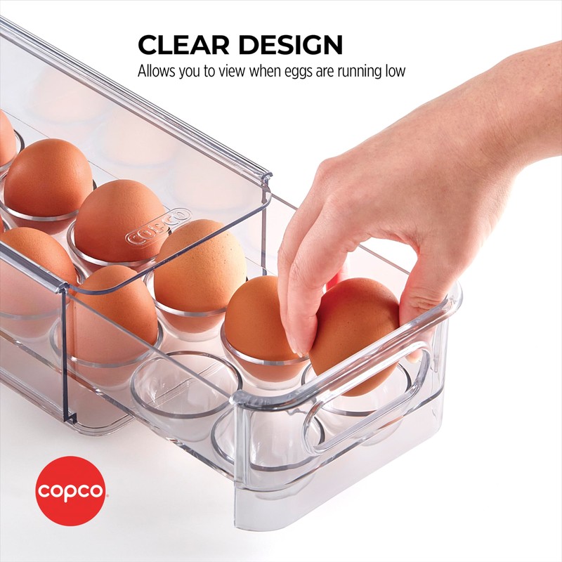 Copco Egg Storage Drawer with Removable Lid and Flat Top