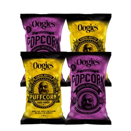 Oogie's Gourmet Popcorn & Puffcorn | 4 Pack | Variety Flavor Pack | Gluten Free Snacks | 4-4.25 Ounce Big Bags