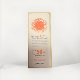 3W CLINIC Intensive UV Sunblock Cream SPF50 Makeup Base No White Cast -US Seller