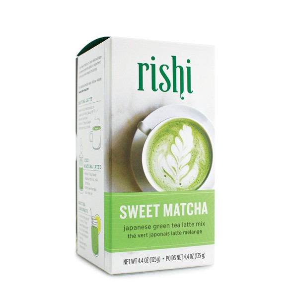 Rishi Tea Sweet Matcha Japanese Green Herbal Tea Powder | Immune System Booster, Naturally Sweet, Detox, Energy-Boosting | 4.4 oz, Makes 10 Lattes