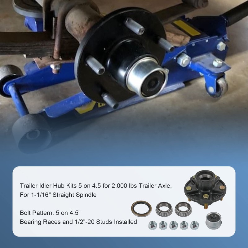 JDMSPEED 2 Trailer Idler Hub Kits 5 on 4.5" Replacement