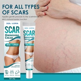Scar Gel Scar Cream for Surgical Scars, Body, Face, Stretch Marks, Burns and More Scar Ointment Scar Roller Scar Cream