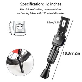 Bicycle Stand 12 Inch Children's Bike, Bicycle Stand Foot Bicycle Stand Mountain Bike Stand Cube Bicycle Stand Side Stand Children Mountain Bike Road Bike Bicycles and Folding Bike