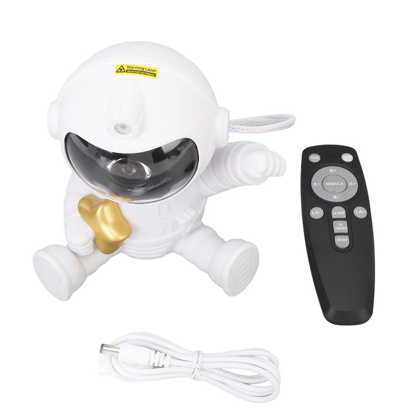 Spaceman Star Projector Night Light LED Remote Control Projection Lamp