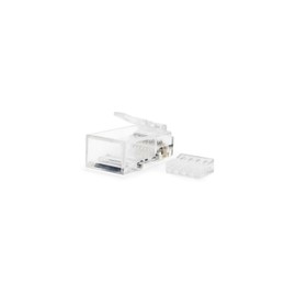 RJ45 Male Cat.6 8 Wires (100 Pieces/Bag) - Ideal for Ethernet Networking and High Speed Connections