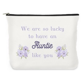 Auntie Gifts,Aunty Gift,Auntie Birthday Gifts,Aunty Gift from Nephew,Aunties Christmas Presents,Aunties Make up Bags,Travel Makeup Bag
