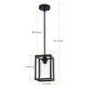 Kitchen Pendant Lighting Over Island, 1-Light Matte Black Farmhouse Pendant
