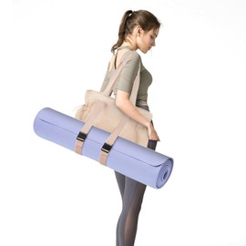 DLLTFPFE Yoga Bags for Women Yoga Tote Bag Yoga Mats Bags with Adjustable Strap Shoulder Bags Carrier Carryall for Yoga Pilates Travel Beach Gym Work-Khaki