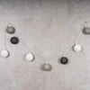 levandeo levandeo 10er Lichterkette LED Kugeln Lampions Baumwolle Grau Wei?