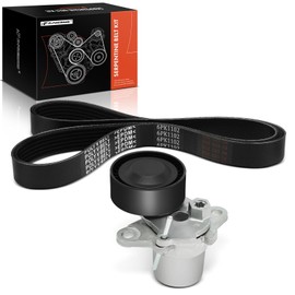 A-Premium Engine Serpentine Belt Drive Kit Compatible with Volkswagen 2014-2015/2018 Jetta, 2014-2015/2018-2022 Passat, 2014-2015/2017-2019 Beetle - 1.8L 2.0L