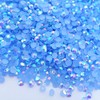 MajorCrafts 500pcs 6.5mm ss30 Jelly AB Flat Back Round 14