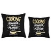 Culinary ASMR Kitchen Sounds Cooking Ambiance Relaxation Throw Pillow