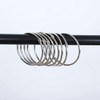 uxcell 10 Pack Metal Curtain 3 Inch Rings Snap Joint