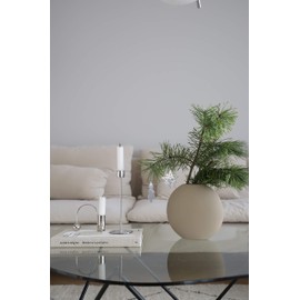 Cooee Design HI-028-25-SA Pastille Vase Hand-Made Ceramic Diameter 20 cm Height 19 cm Sand