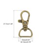 sourcing map 10Pcs Swivel Clasps, 0.63 Inch D Ring Lobster