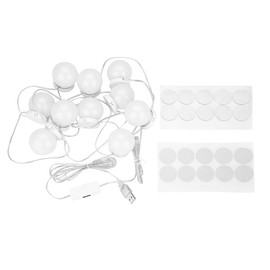 10 LED Illuminated Makeup Mirror Rope Lamps Stepless Adjustable Touch Control Lamp