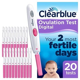 Clearblue Digital Ovulation Tests Kit (OPK) Proven To Help You Get Pregnant, 1 Digital Holder And 20 Ovulation Tests, Packaging may vary