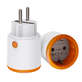 Smart Power Plugs: Zigbee Smart Plug mit Mess- & Timerfunktion, Tuya App Control, Notification Push, Zigbee Hub erforderlich, 16A Zigbee Steckdose kompatibel mit Alexa, Google Home (1-Pack)