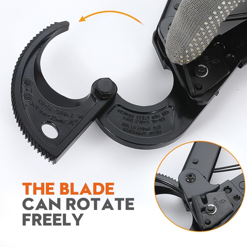 Ratchet Cable Wire Cutter Heavy Duty Wire Cutter for Aluminum
