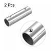 sourcing map Pipe Fitting 2-Way 100 mm 202 Stainless Steel