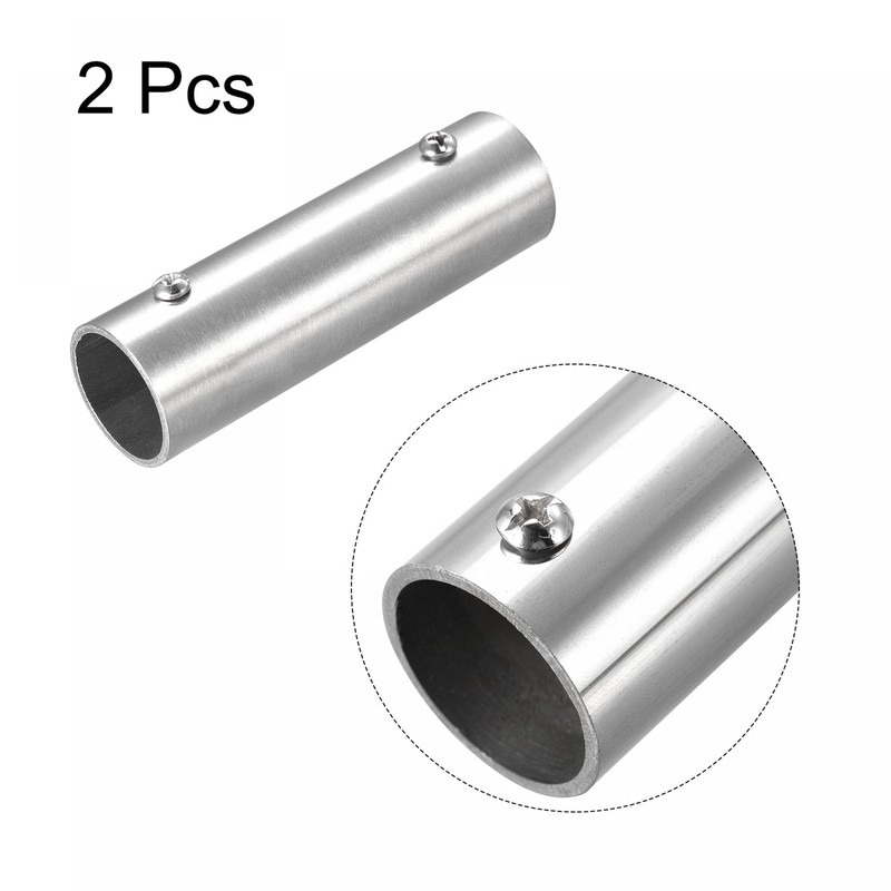 sourcing map Pipe Fitting 2-Way 100 mm 202 Stainless Steel