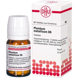 PLUMBUM METALLICUM D 6 Tablets Pack of 80