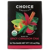 CHOICE ORGANIC TEAS Organic Spicy Cinnamon Chai Black Tea, 16