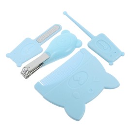 SAFIGLE Baby Hair Comb Set 4-Piece Cartoon Grooming Kit for Newborns Fine Tooth Comb for Infants Portable Baby Care Accessories