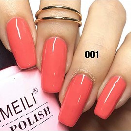 AIMEILI Semi-permanent UV LED Gel Nail Polish Nail Polish Colors for Manicure - Tropix Tropical Punch (001) 10ml