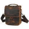 Handadsume Canvas + Genuine Leather Travel A4 Tote Satchel Messenger