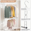 STORAGE MANIAC Hanging Closet Rod, Adjustable Width and Height Closet