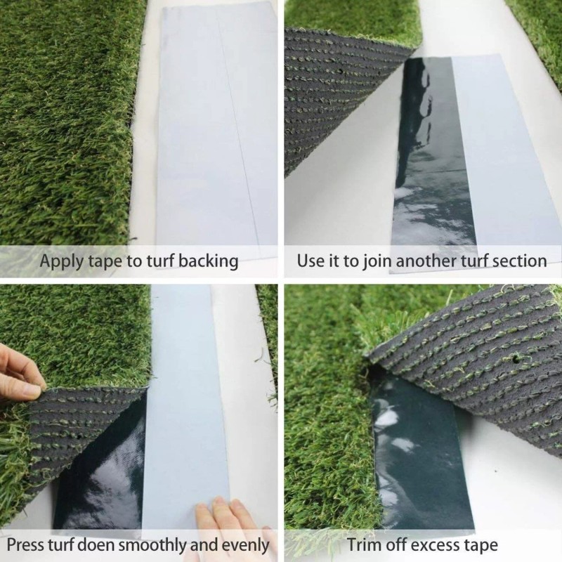 TYLife Artificial Grass Self-Adhesive Seaming Turf Tape Lawn,Carpet Jointing 6"