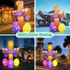 inslife 8FT Tall Inflatable Cross He is Risen with Easter
