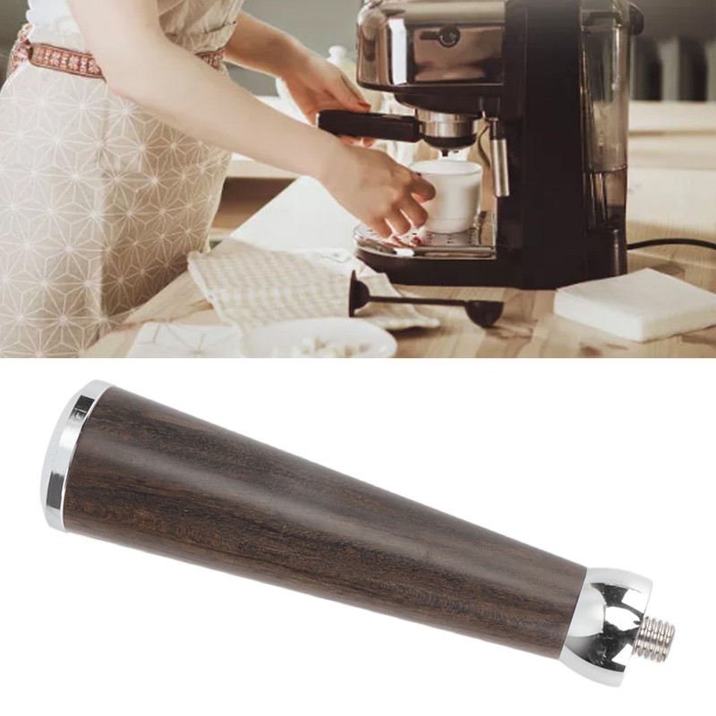 Coffee Portafilter Handle Black Rosewood M10 Thread Professional Coffee Filter