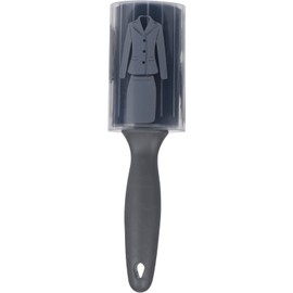 Lint Roller, Permanent Clothes Roller, Washable, Reusable, 6.5 x 24 x 6.5 cm, Black/Grey