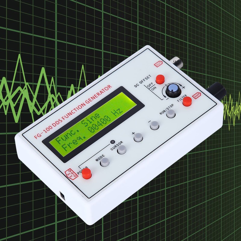 Lwuey Precise DDS Signal Generator 1Hz 500Hz, Multiple Waveform Generation