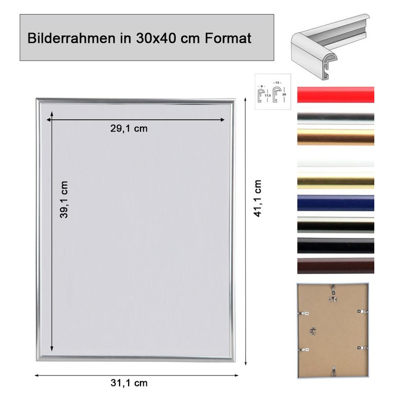 Ideal Trend Plastic Picture, Photo Frame, 10 x 15 cm