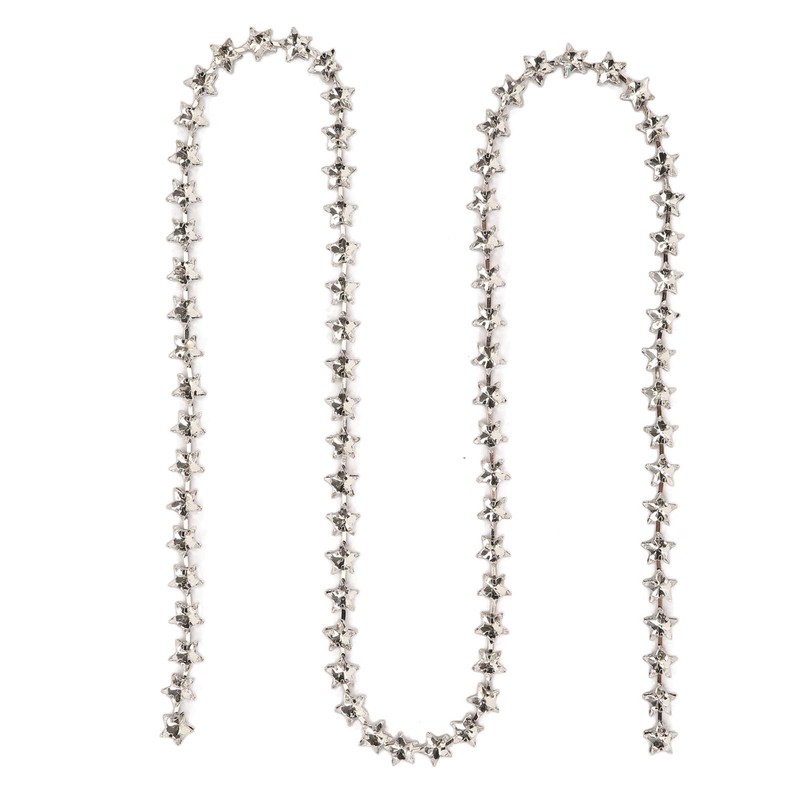 1 Yard Star Rhinestone Trim Chain 0.4in Width DIY Cuttable