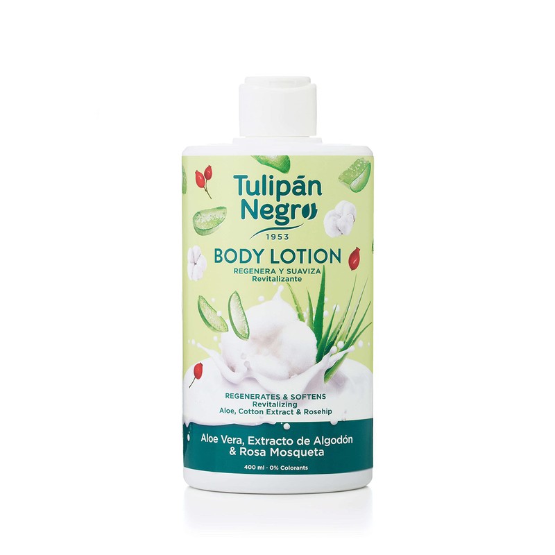 Tulipan : Body Lotion Aloe Vera, Cotton & Rosehip 400