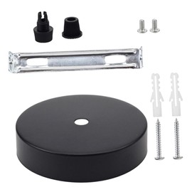 Operitacx DIY Ceiling Canopy Kit for Chandelier Round Light Fixture Cover Plate Pendant Light Mounting Base Easy Installation