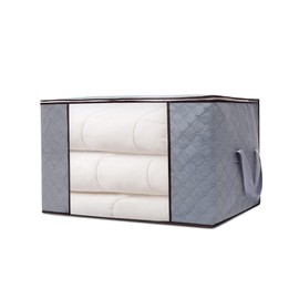 NINVVS 1pc Large Capacity Hanger, Breathable Collapsible Organizer, Space Saving Closet Box, Organizer with Reinforced Handle, Gray