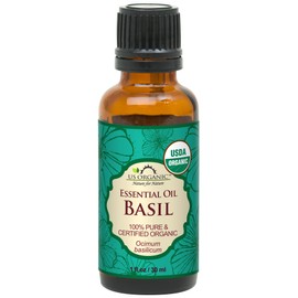 US Organic 100% Pure Basil Essential Oil - USDA Certified Organic, Steam Distilled W/Euro Dropper_30 ml (More Size Variations Available)