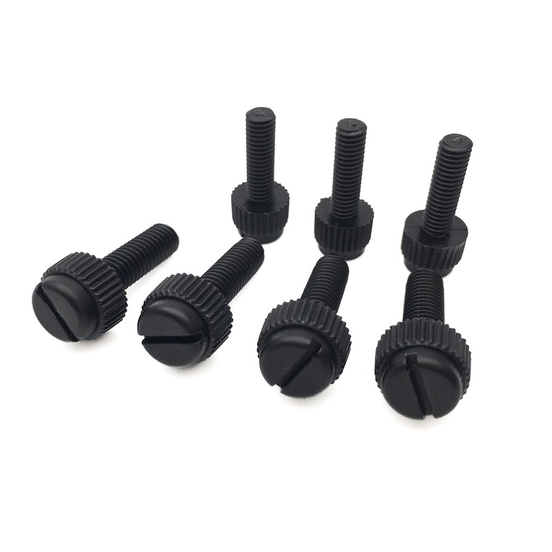 Black Nylon Knurled Thumb Screws M3 5-25mm 50 / 8mm