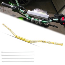 JXPANG Universal 28mm 1/1/8" Handle Bar For CRF KLX KX LTR TRX SX SXF EXC XCW Motocross Pit Dirt Bike Scooter ATV Quad Bike Grizzly Hawk 250 Bicycles (Gold)